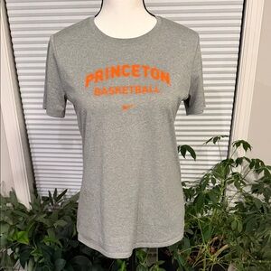 Nike Dri-Fit Gray and Orange Princeton Basketball Tee
